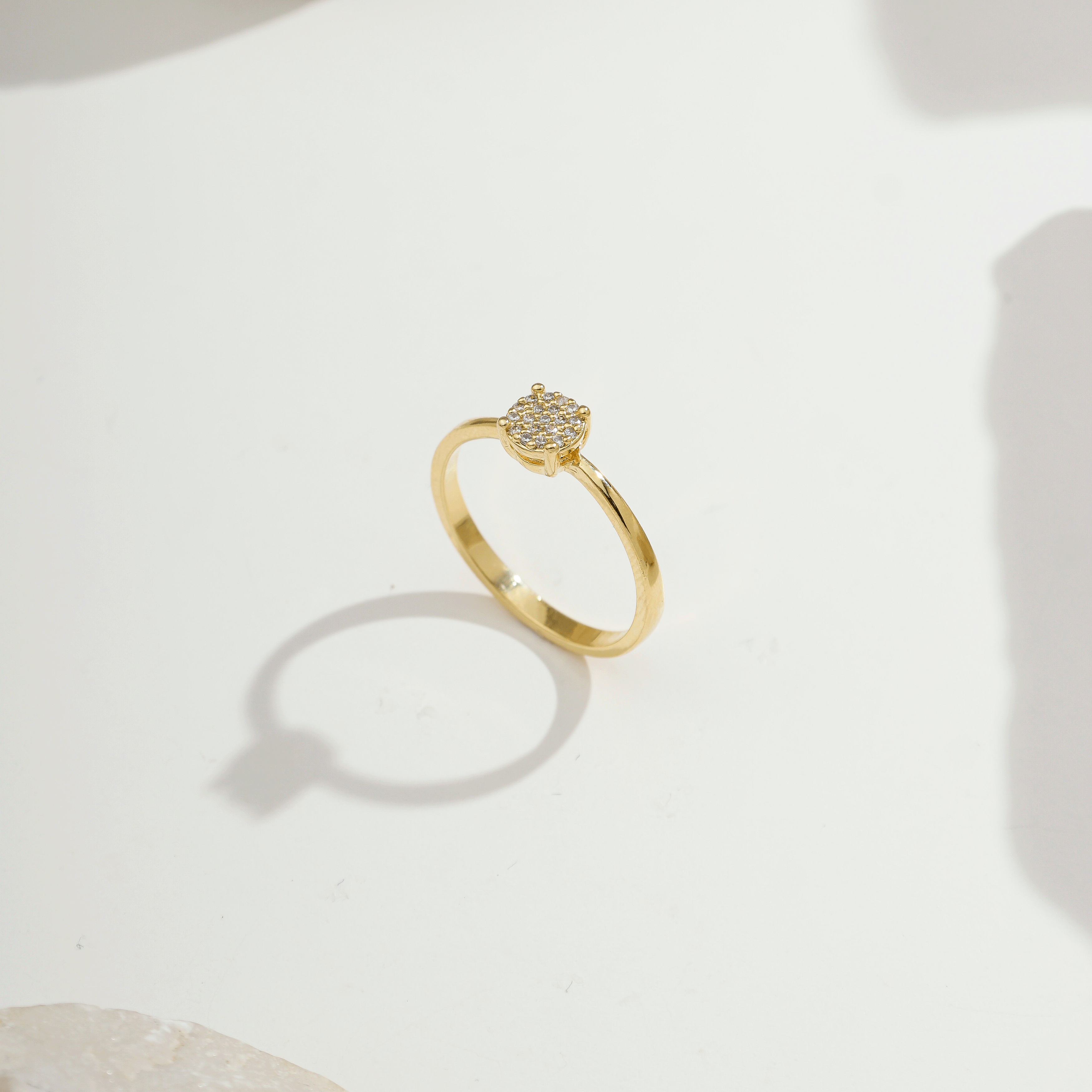 Ballerina Cubic Zirconia Ring | Gold