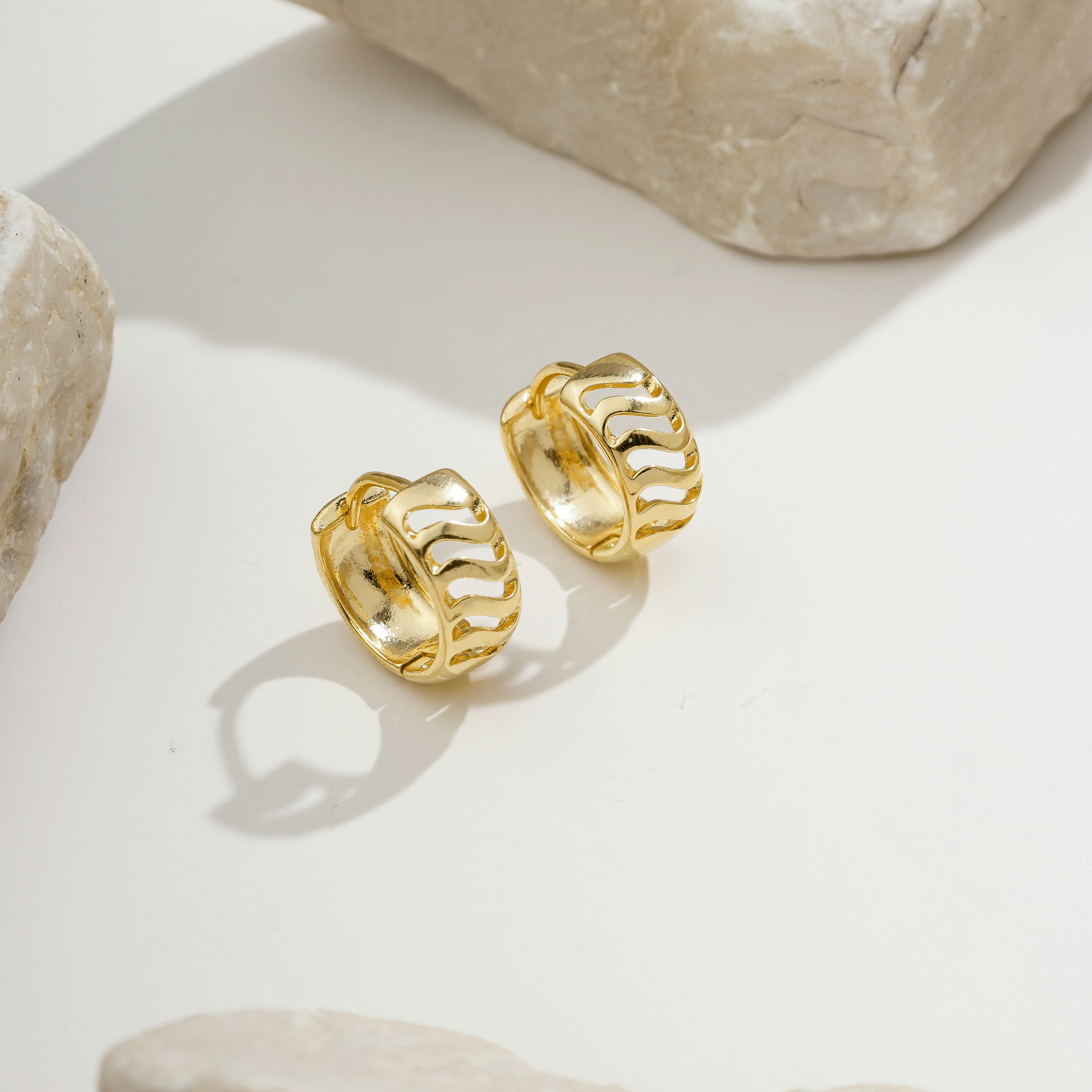 Civetta Hoop Earrings | Gold