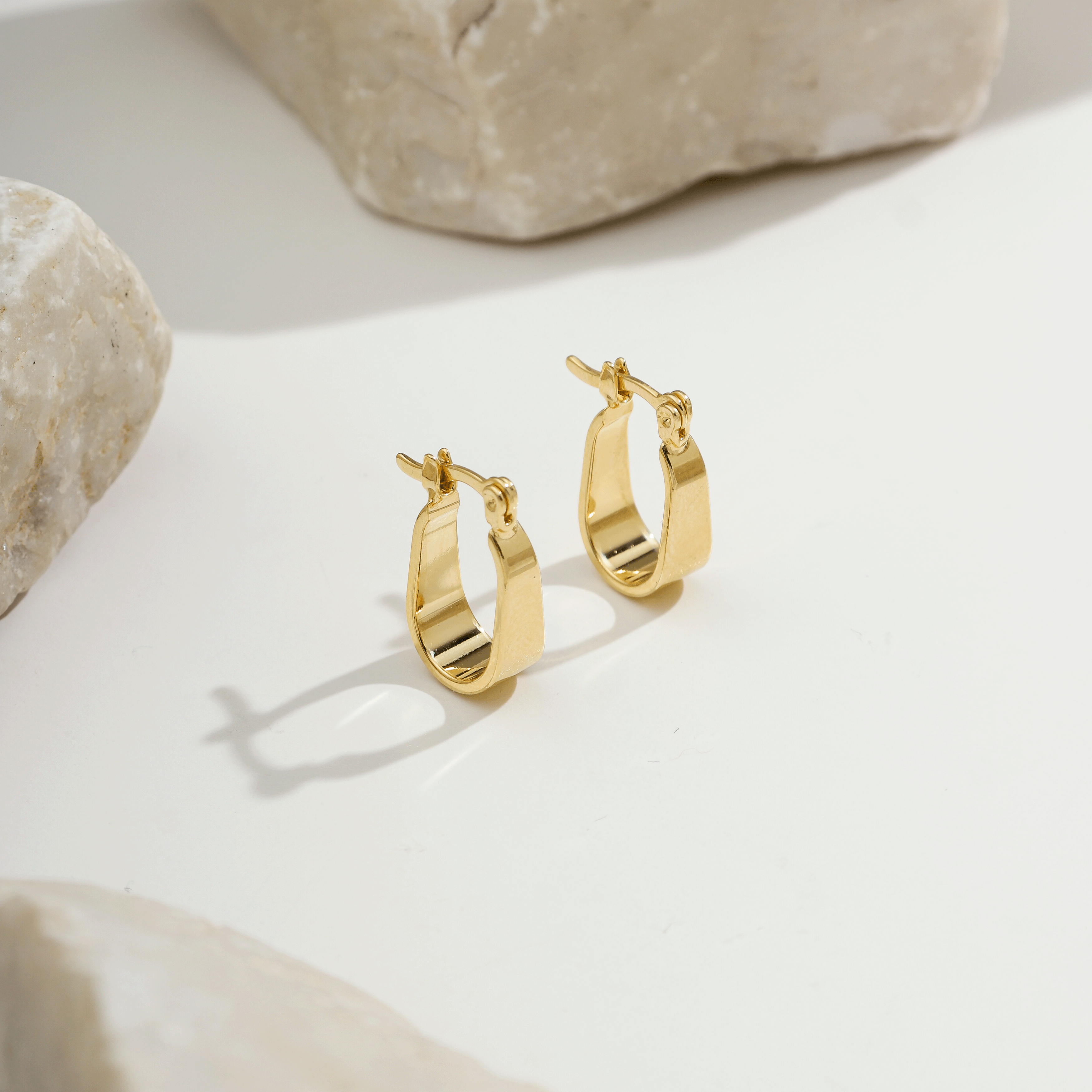 Nomade Hoop Earrings | Gold
