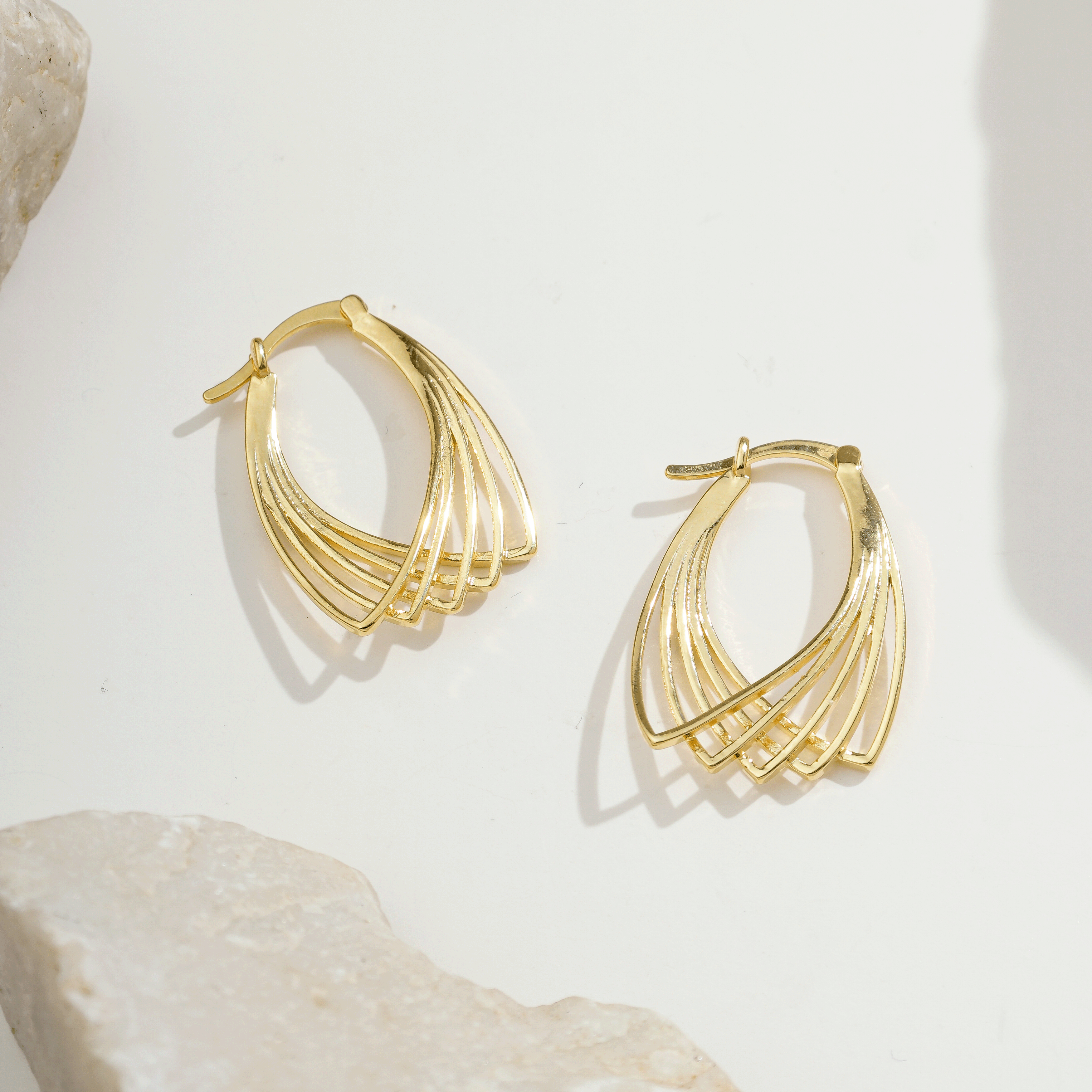 Starna Hoop Earrings | Gold