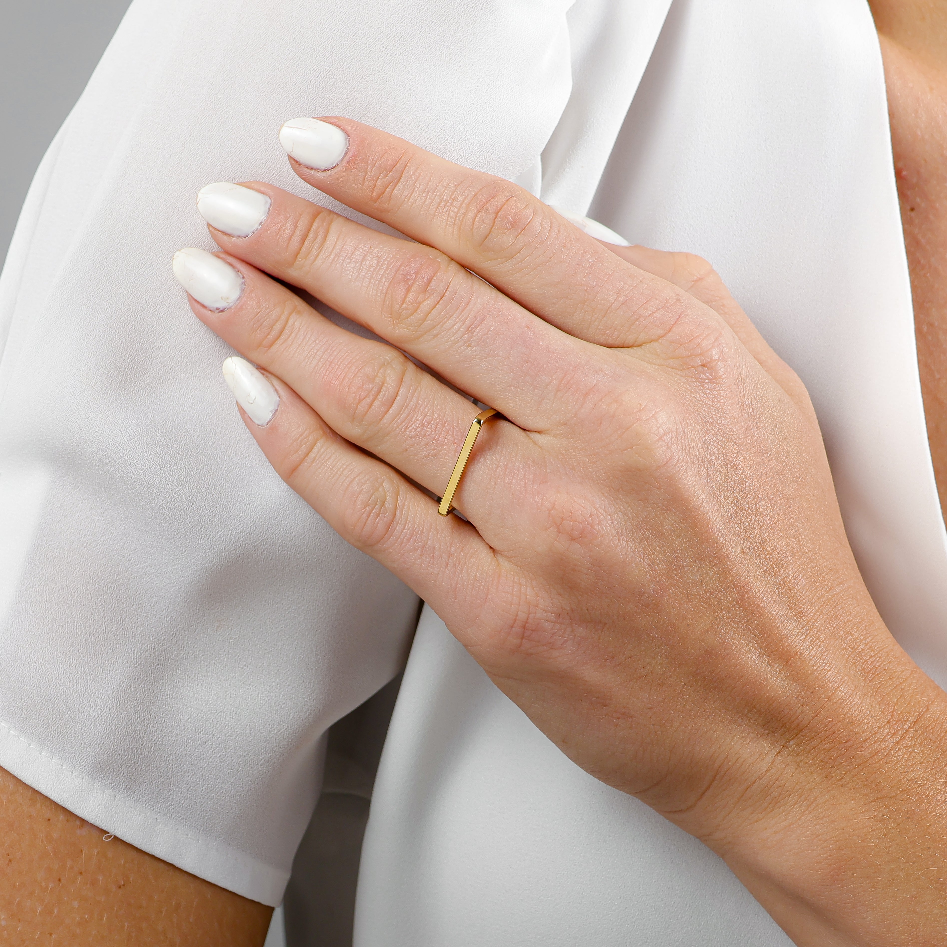 Gaviota Square Ring | Gold