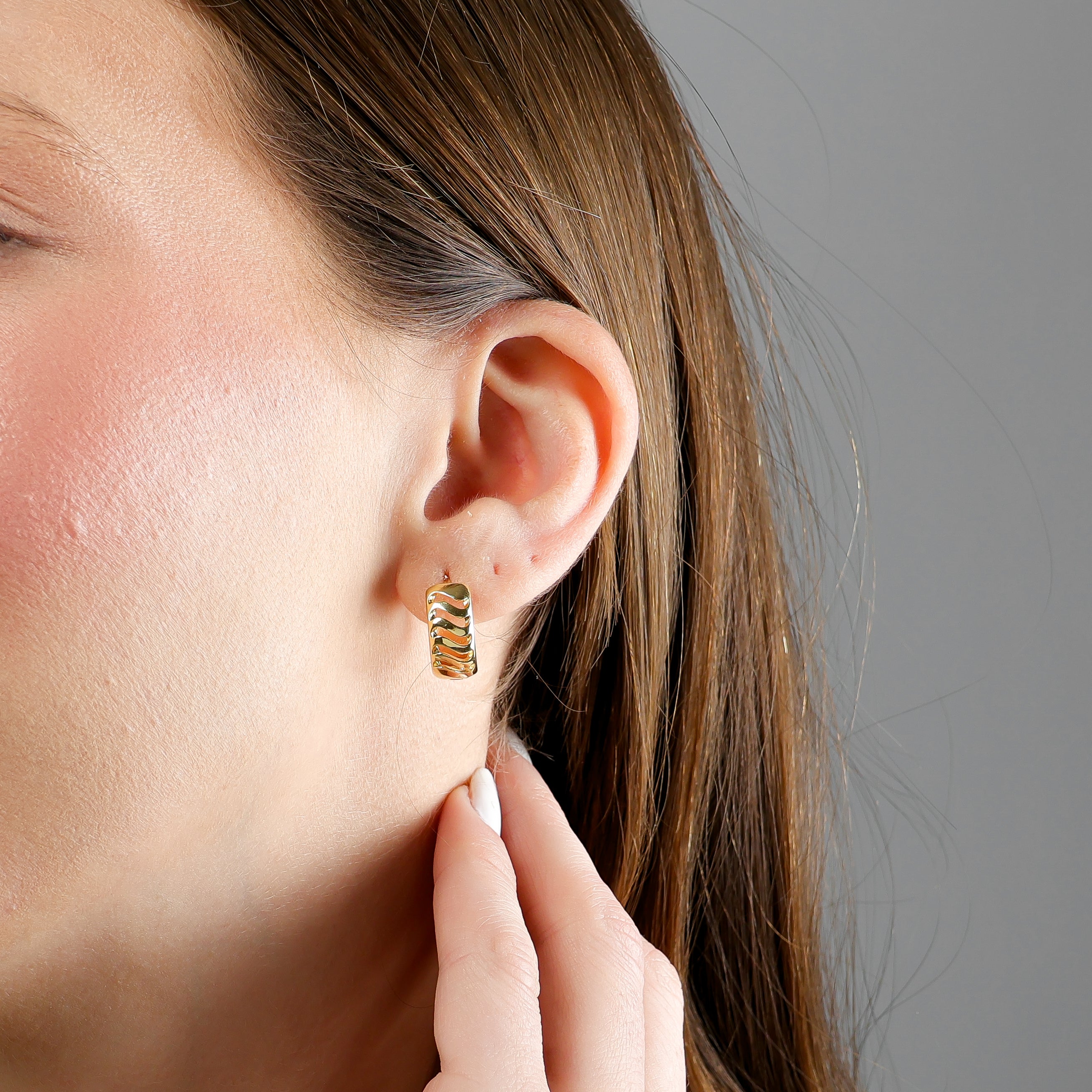 Civetta Hoop Earrings | Gold