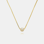 Crestata Medium Pearl Necklace | Gold