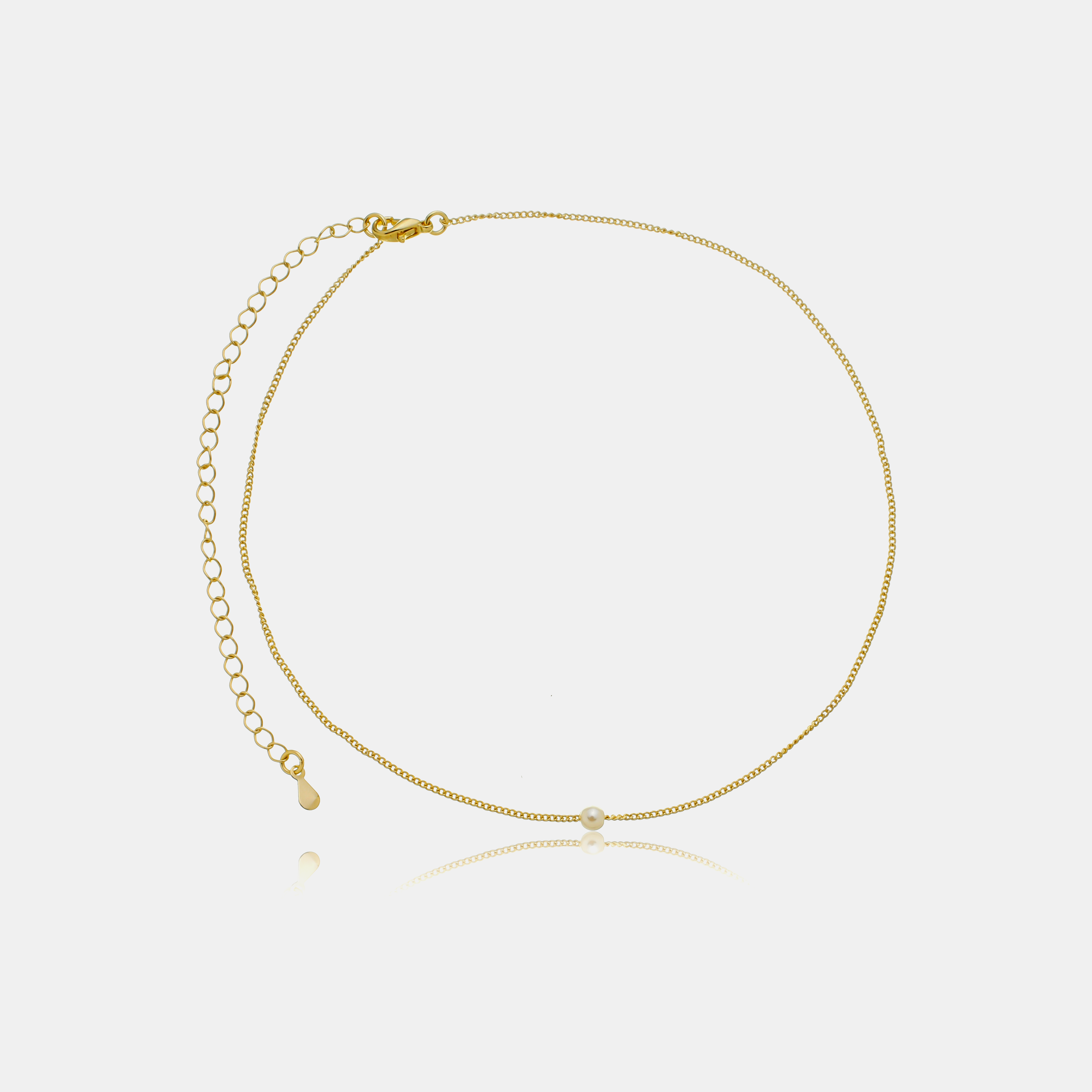 Molucche Mini Pearl Necklace | Gold