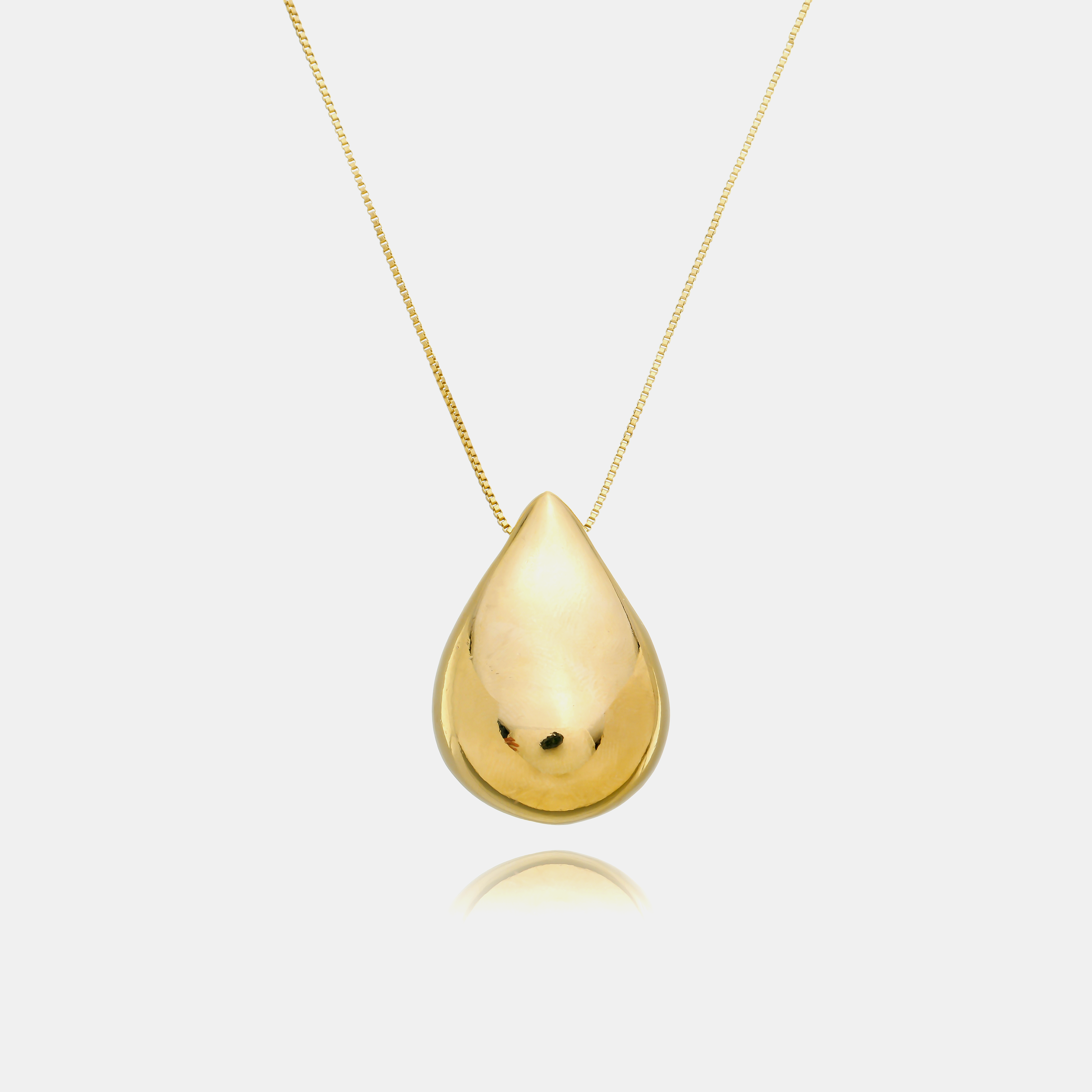 Sarda Dome Long Necklace | Gold
