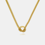 Pappagallo Rosso Knot Chain Necklace | Gold