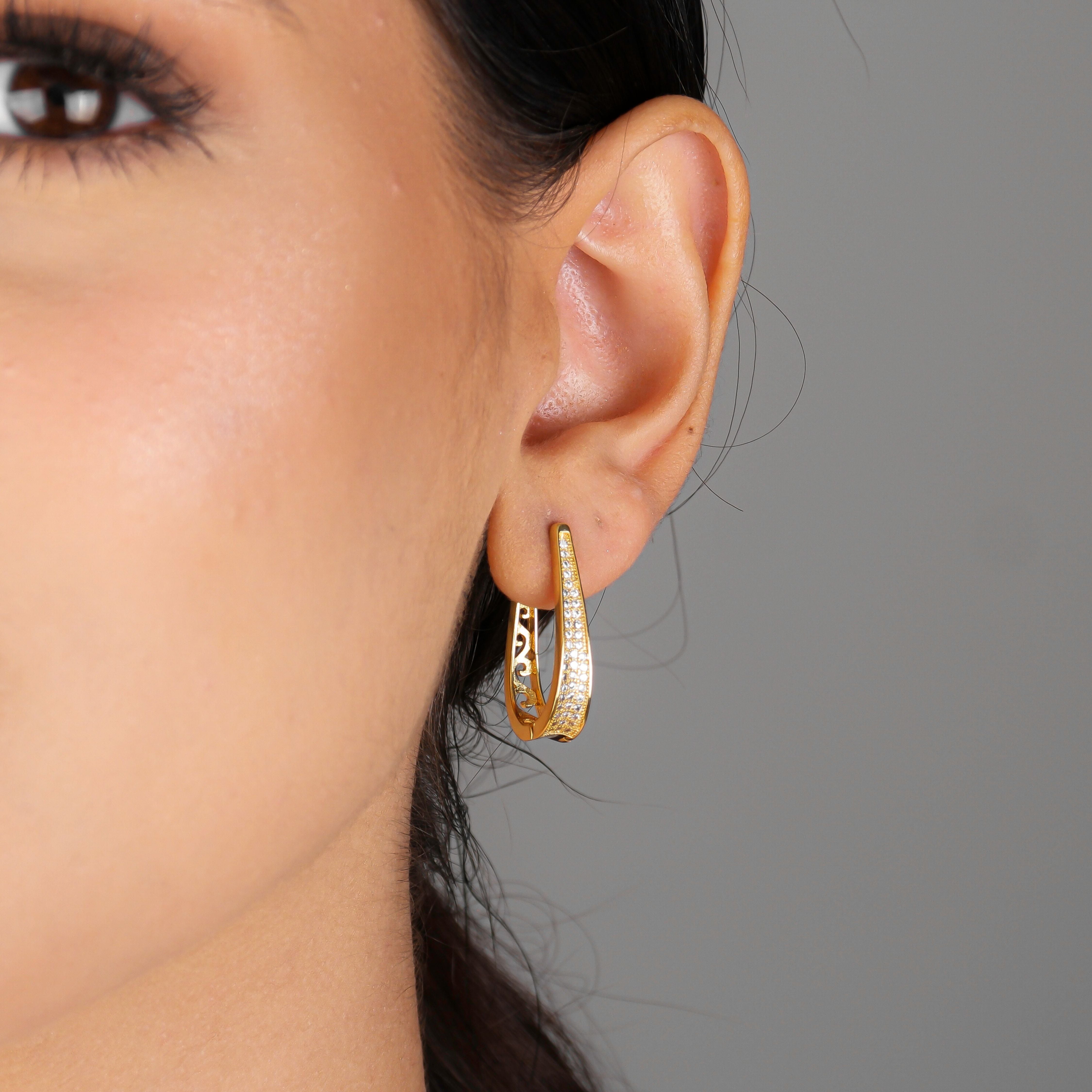 Occhione Hoop Earrings | Gold